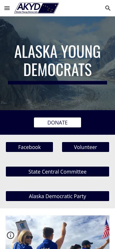 Mobile screenshot of Alaska