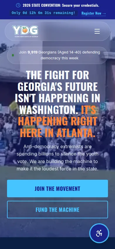 Mobile screenshot of Georgia