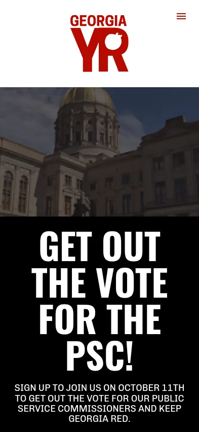 Mobile screenshot of Georgia