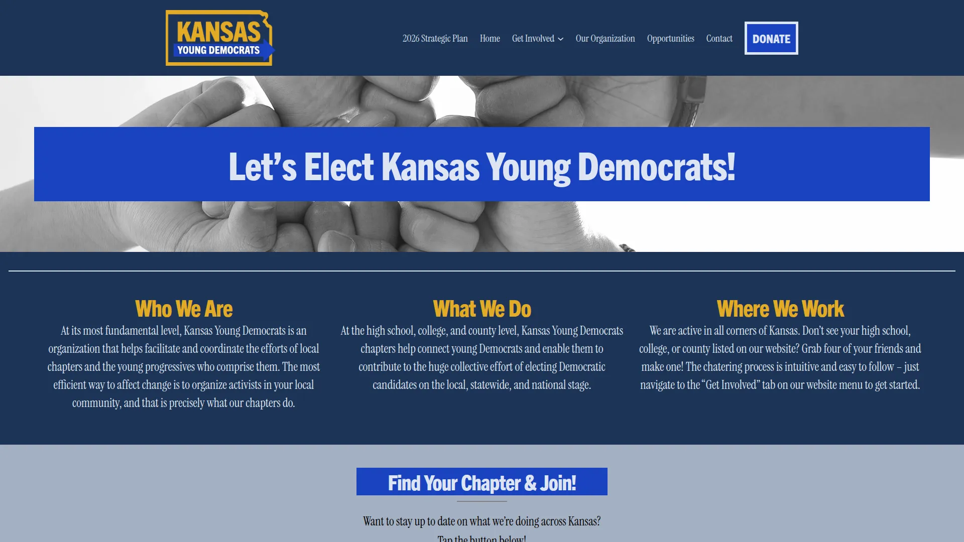 Desktop screenshot of Kansas