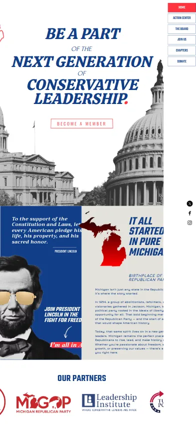 Mobile screenshot of Michigan