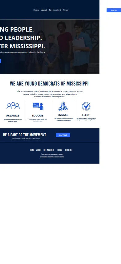 Mobile screenshot of Mississippi