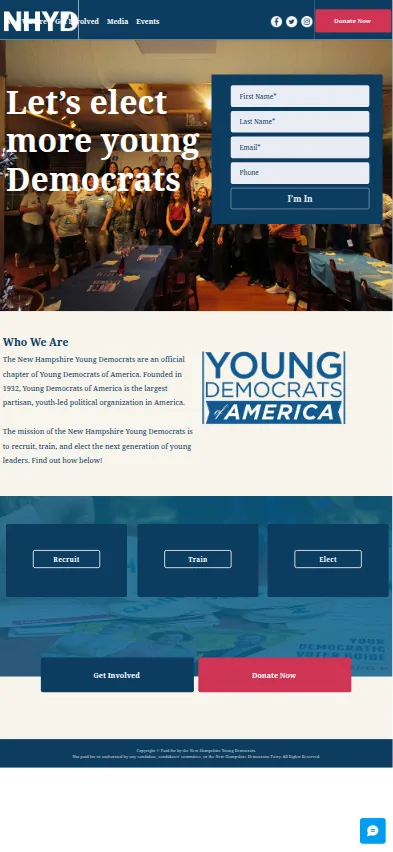 Mobile screenshot of New Hampshire