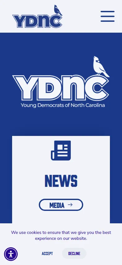 Mobile screenshot of North Carolina