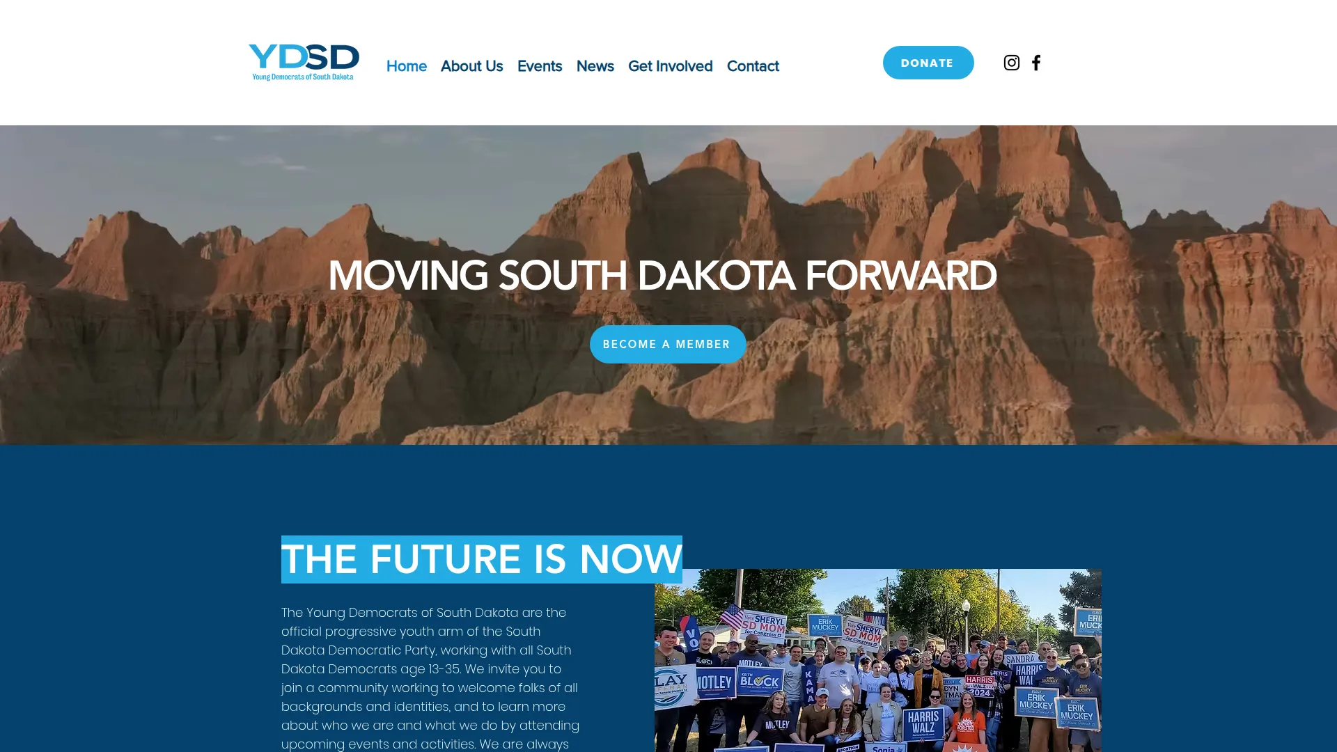 Desktop screenshot of South Dakota