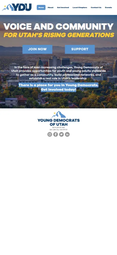 Mobile screenshot of Utah
