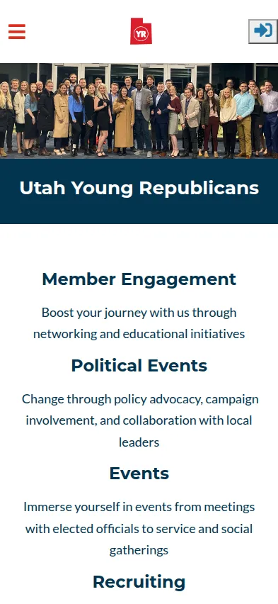 Mobile screenshot of Utah