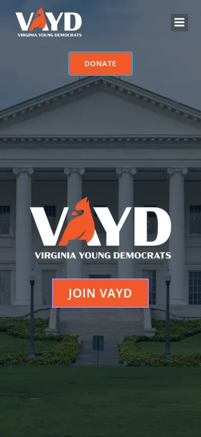 Mobile screenshot of Virginia