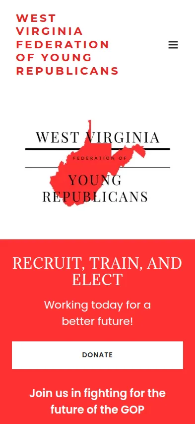 Mobile screenshot of West Virginia