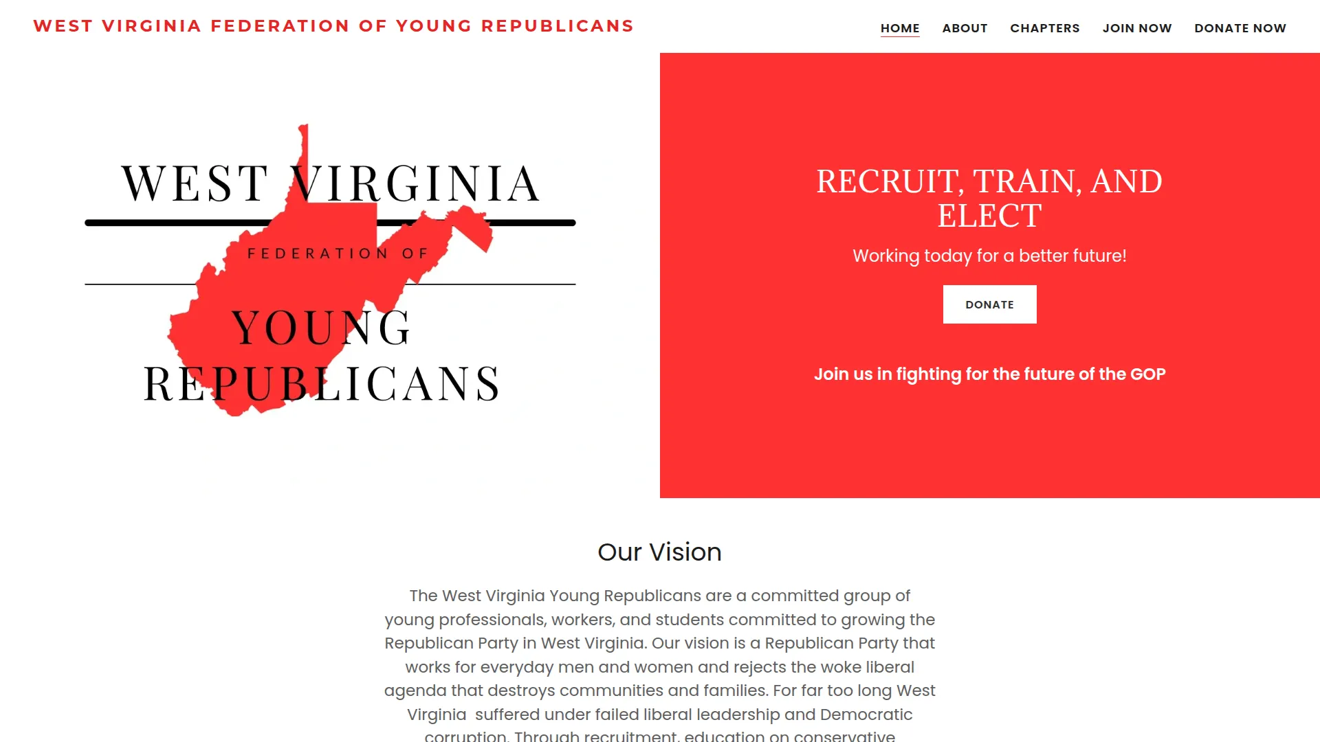 Desktop screenshot of West Virginia